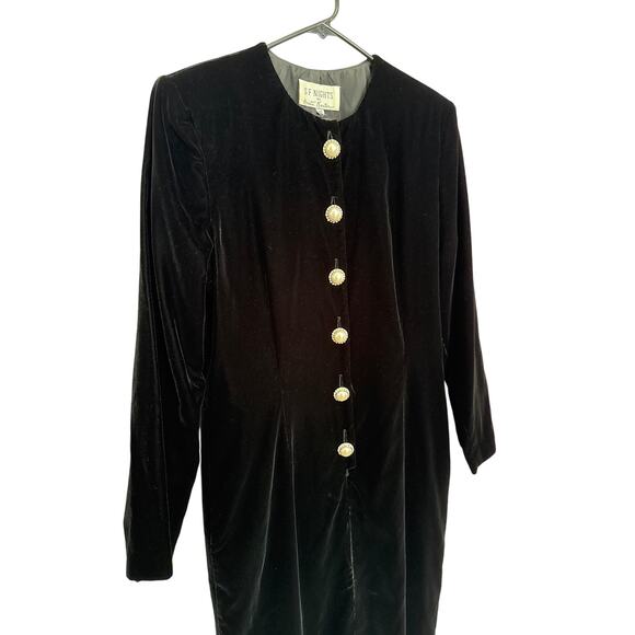 American Vintage SF Nights by Anita Kantor velvet formal dress large - Picture 5 of 16